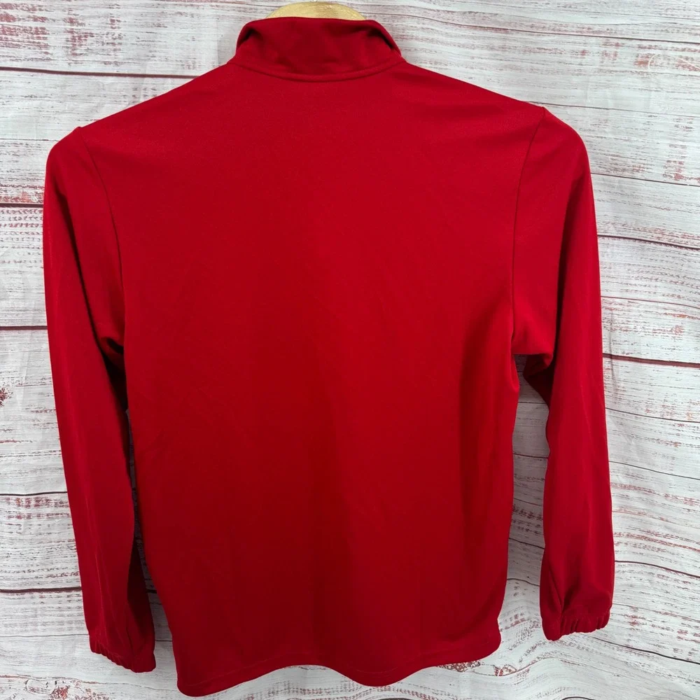 Adidas North Carolina FC Soccer 1/4 Zip Pullover Mens‎ Large Red Performance